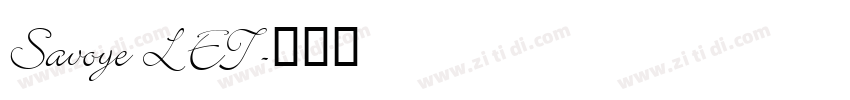 Savoye LET字体转换